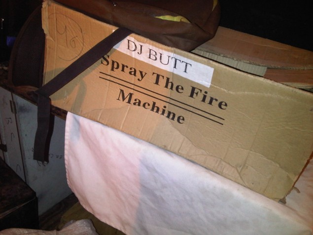 Flame throwing butt! 